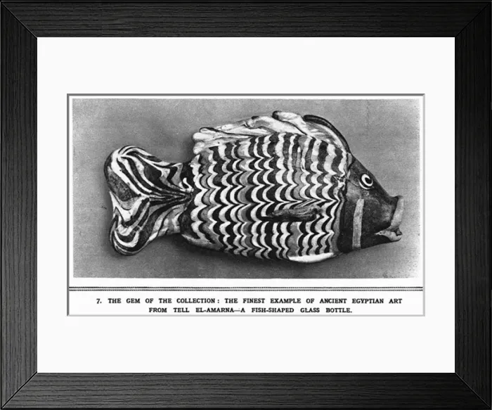 Framed Print : Ancient Egyptian fish-shaped bottle Framed Print : Ancient Egyptian fish-shaped bottle