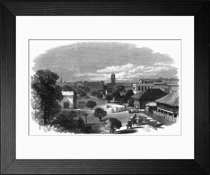 Framed Print : Merchant Street, Rangoon