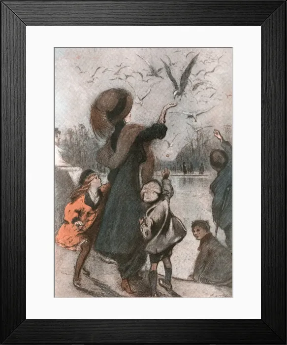 Framed Print : The Sea-gulls Christmas Dinner by Claude Shepperson Framed Print : The Sea-gulls Christmas Dinner by Claude Shepperson