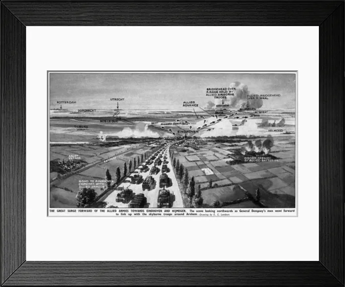 Framed Print : The Advance into Holland, WW2 Framed Print : The Advance into Holland, WW2
