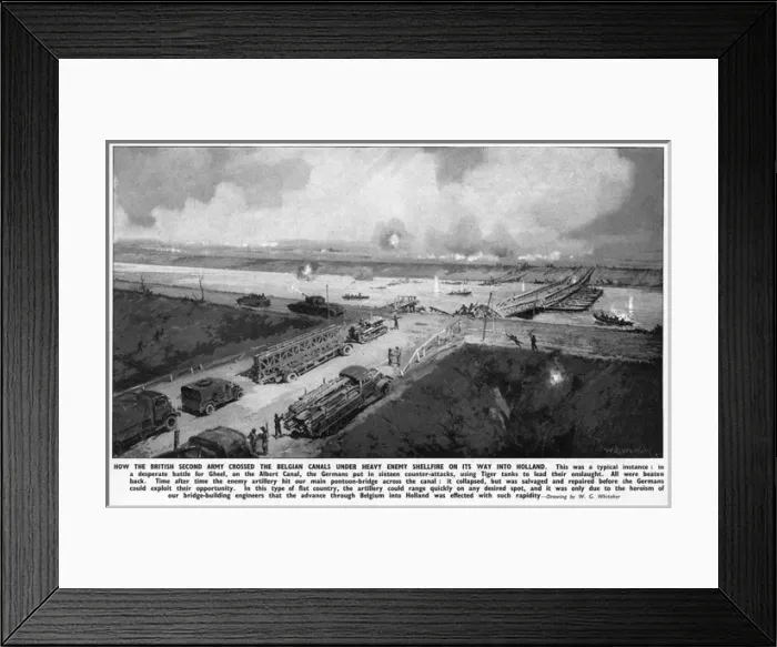 Framed Print : The Advance into Holland, WW2 Framed Print : The Advance into Holland, WW2