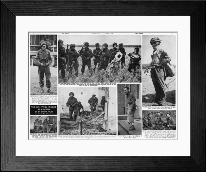 Framed Print : The Men who fought at Arnhem, WW2 Framed Print : The Men who fought at Arnhem, WW2