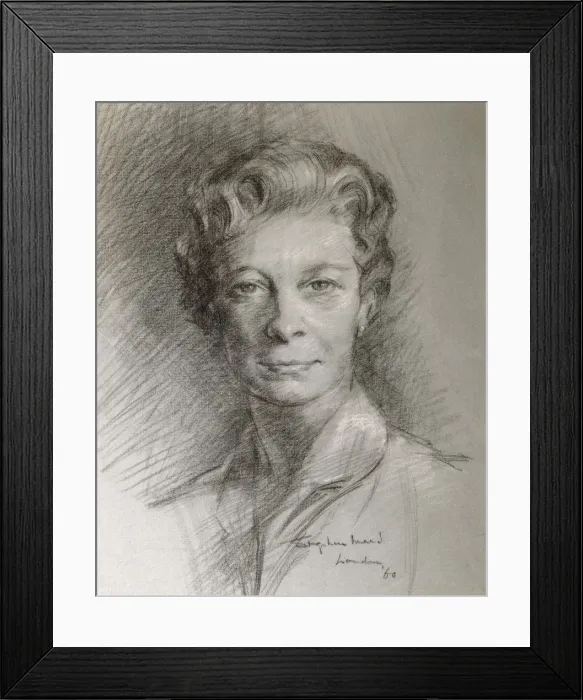Framed Print : Portrait of (insert) by Stephen Ward Framed Print : Portrait of (insert) by Stephen Ward