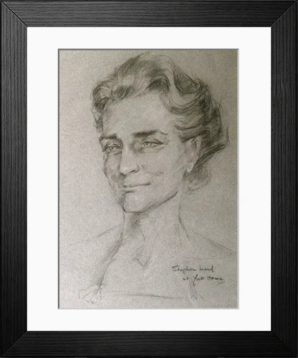 Framed Print : Portrait of (insert) by Stephen Ward Framed Print : Portrait of (insert) by Stephen Ward