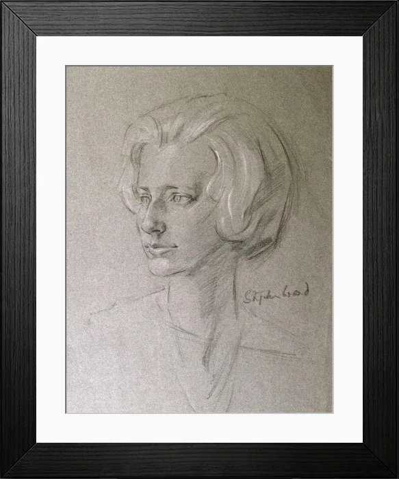 Framed Print : Portrait of (insert) by Stephen Ward Framed Print : Portrait of (insert) by Stephen Ward