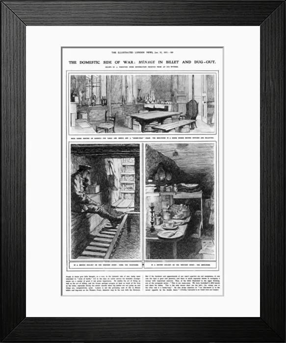 Framed Print : The Domestic Side of War Framed Print : The Domestic Side of War