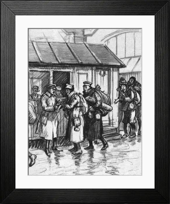 Framed Print : Chinese Labour Corps leaving for China after WW1 Framed Print : Chinese Labour Corps leaving for China after WW1