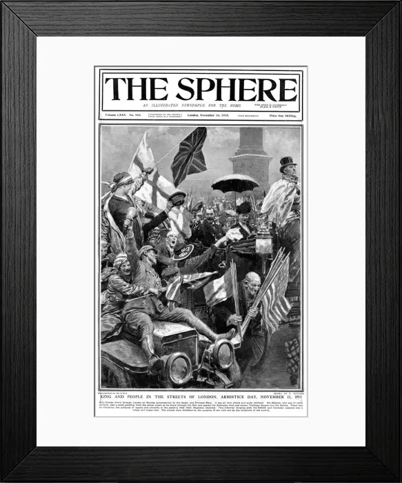 Framed Print : Armistice Day, November 11 1918 by Fortunino Matania Framed Print : Armistice Day, November 11 1918 by Fortunino Matania