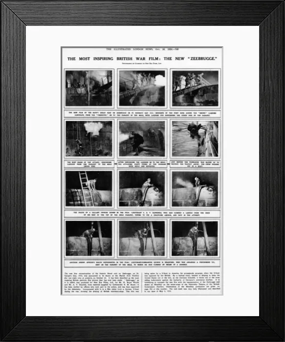 Framed Print : Zeebrugge film stills