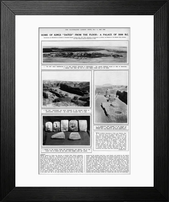Framed Print : Excavatons at the Sumerian site of Kish Framed Print : Excavatons at the Sumerian site of Kish