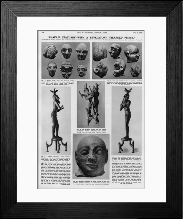 Framed Print : Khafaje Statuary - Sumerian and Akkadian Framed Print : Khafaje Statuary - Sumerian and Akkadian