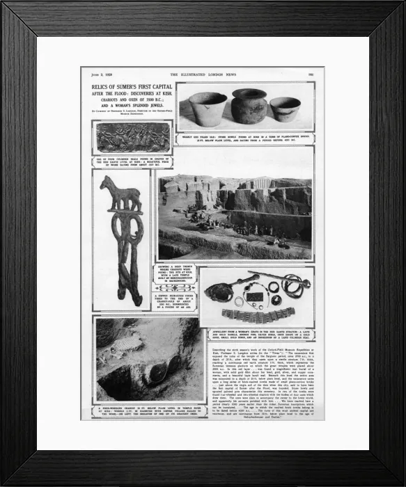 Framed Print : Archaeological Discoveries at Kish Framed Print : Archaeological Discoveries at Kish