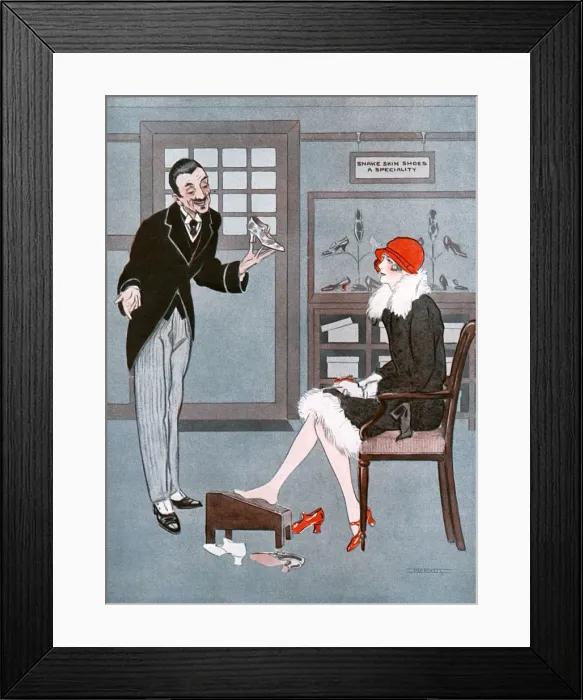 Framed Print : The Snake Skin Shoes or the Temptation of Eve Framed Print : The Snake Skin Shoes or the Temptation of Eve