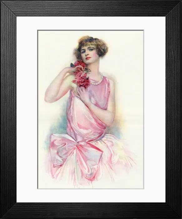 Framed Print : Roses and the Bud by Basil Woodhouse