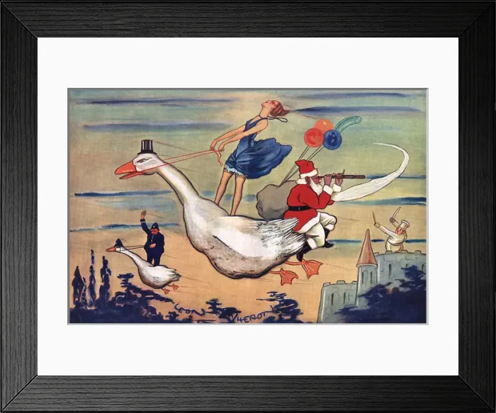 Framed Print : Cooking the Chefs Goose - A Christmas Fantasy, Leon Heron Framed Print : Cooking the Chefs Goose - A Christmas Fantasy, Leon Heron