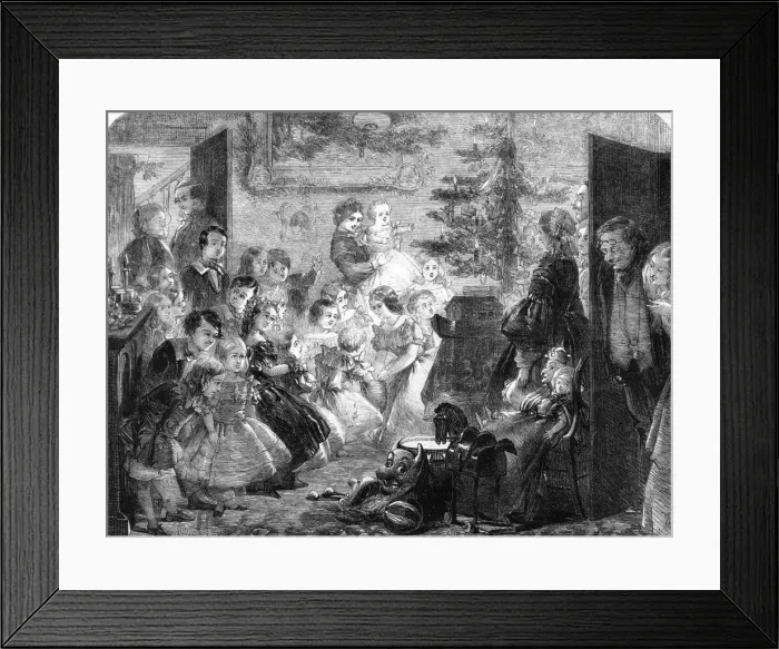 Framed Print : The Christmas Tree by J. A. Pasquier