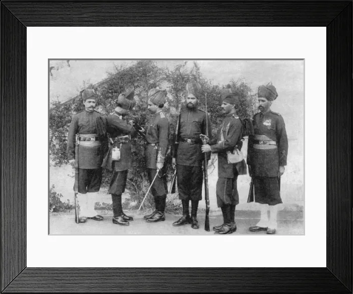 Framed Print : Indian troops in China during the Boxer War Framed Print : Indian troops in China during the Boxer War