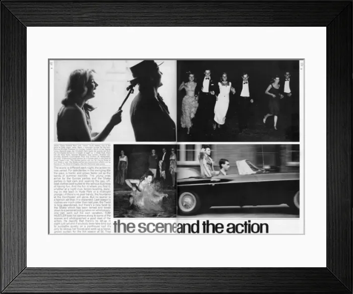 Framed Print : Debutantes out and about in the 1960s Framed Print : Debutantes out and about in the 1960s