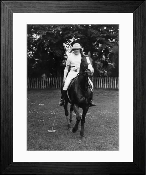 Framed Print : Winston Churchill playing polo Framed Print : Winston Churchill playing polo