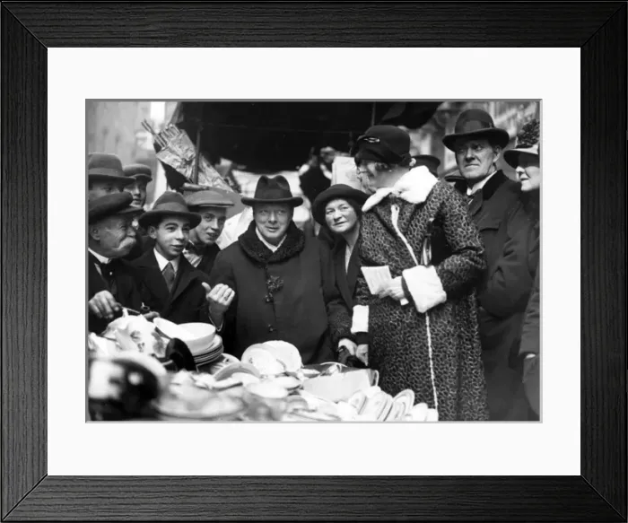 Framed Print : Winston Churchill during election 1927 Framed Print : Winston Churchill during election 1927