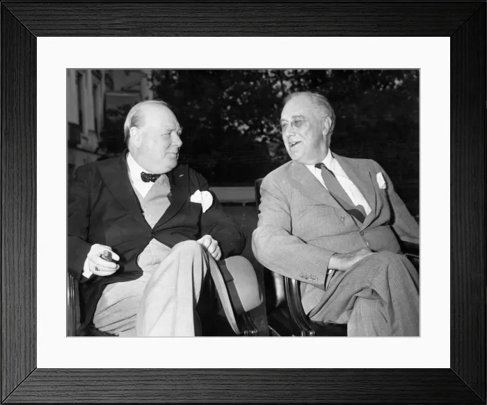 Framed Print : Churchill and Roosevelt Framed Print : Churchill and Roosevelt