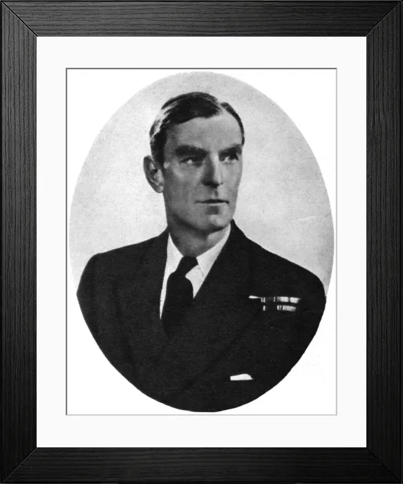 Framed Print : Rear-Admiral Philip Louis Vian Framed Print : Rear-Admiral Philip Louis Vian