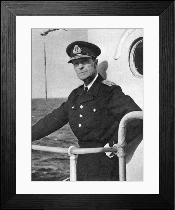 Framed Print : Admiral Philip Louis Vian Framed Print : Admiral Philip Louis Vian