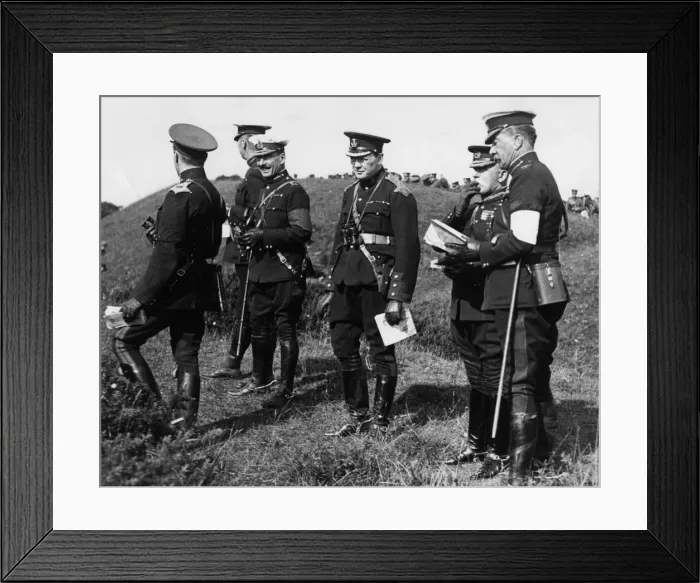 Framed Print : Winston Churchill and General French, 1910 Framed Print : Winston Churchill and General French, 1910