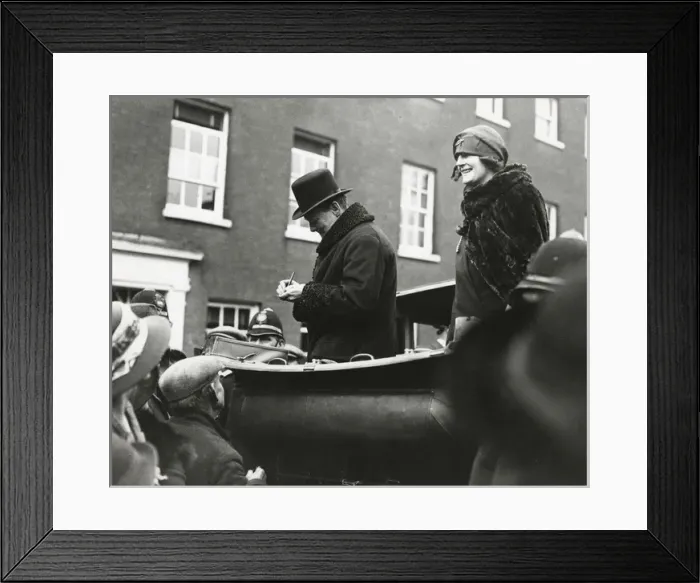Framed Print : Winston Churchill elected for Epping, 1924