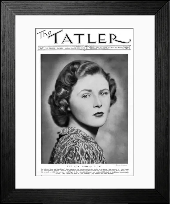 Framed Print : The Hon. Pamela Digby (later Churchill, then Harriman) Framed Print : The Hon. Pamela Digby (later Churchill, then Harriman)