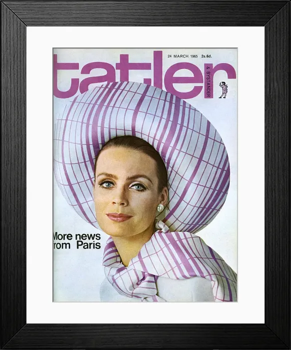 Framed Print : Tatler front cover - More News from Paris - 1965 Framed Print : Tatler front cover - More News from Paris - 1965