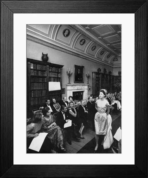 Framed Print : John Cavanagh fashion show at Bowood, 1965 Framed Print : John Cavanagh fashion show at Bowood, 1965