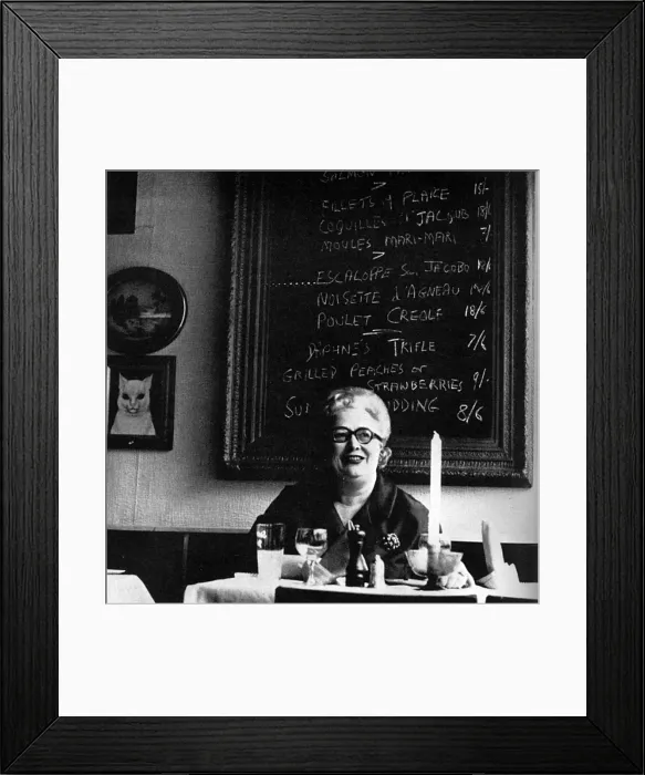 Framed Print : Daphne Rye of Daphnes restaurant Framed Print : Daphne Rye of Daphnes restaurant