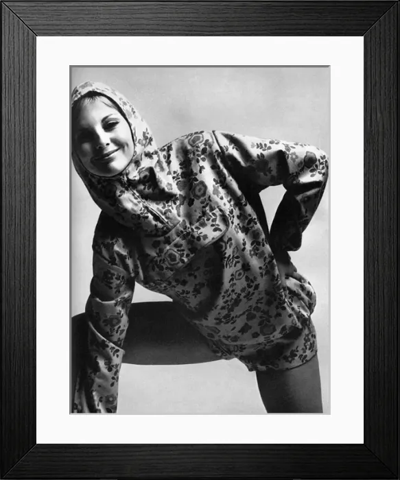 Framed Print : Floral cotton anorak by Neatawear, 1965 Framed Print : Floral cotton anorak by Neatawear, 1965