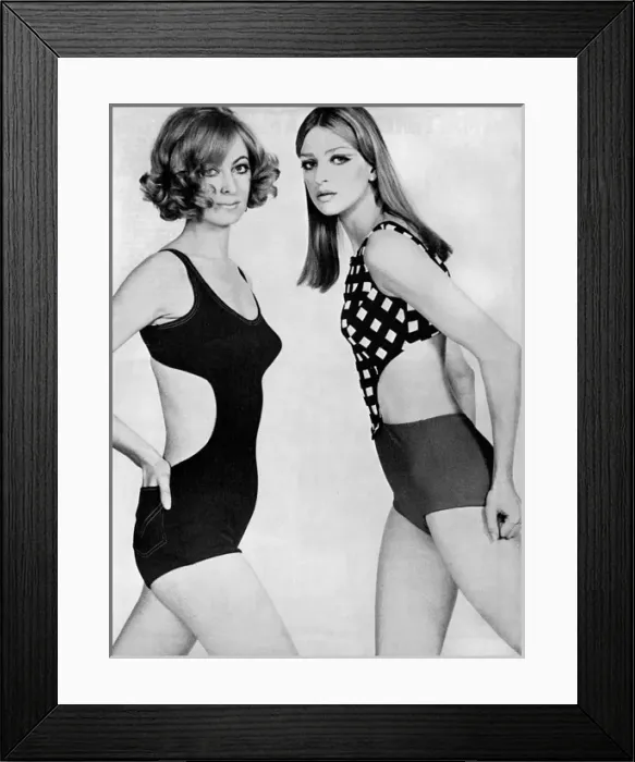 Framed Print : 1960s swimwear Framed Print : 1960s swimwear