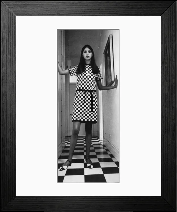 Framed Print : Checked jersey dress from The Shop