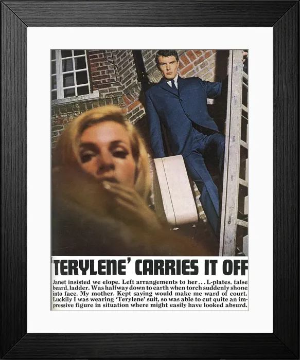 Framed Print : Terylene and wool suit Framed Print : Terylene and wool suit