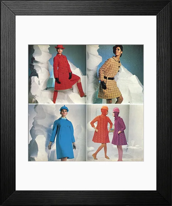 Framed Print : 1960s Parisian fashions Framed Print : 1960s Parisian fashions
