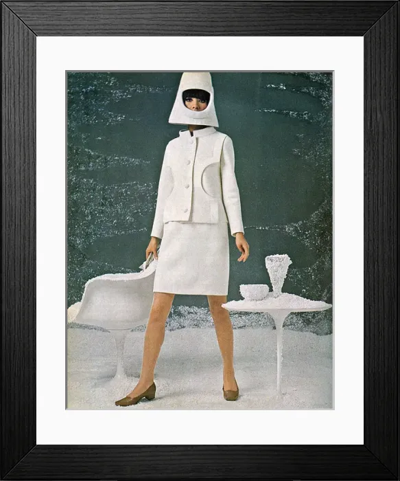 Framed Print : White wool suit by Cardin Framed Print : White wool suit by Cardin