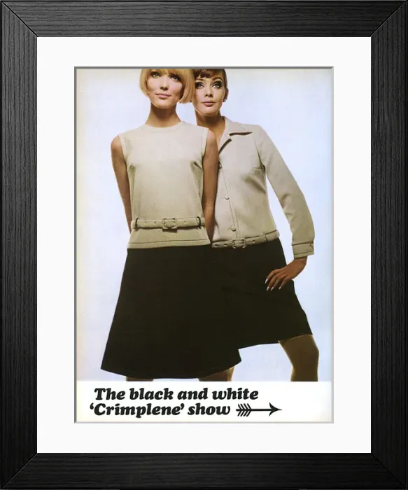 Framed Print : 1960s crimplene fashion Framed Print : 1960s crimplene fashion