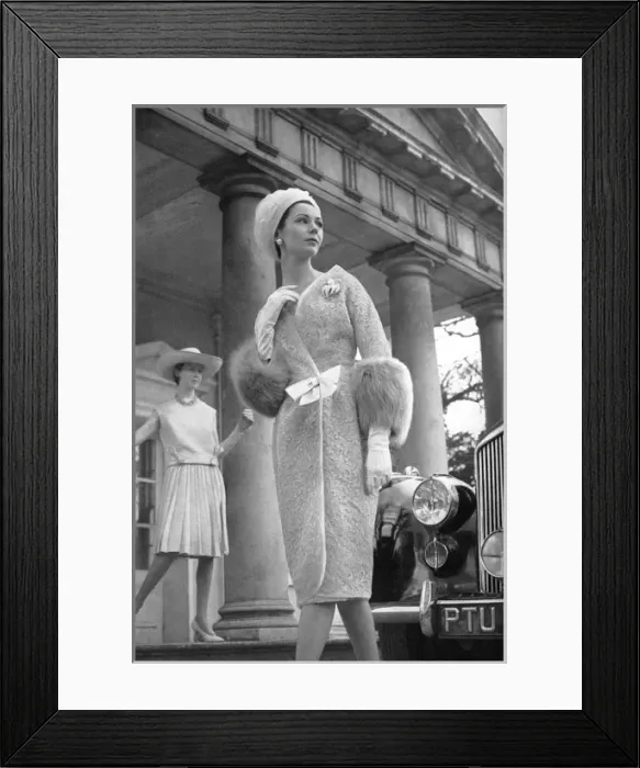 Framed Print : Fashions by Dior and Worth Framed Print : Fashions by Dior and Worth