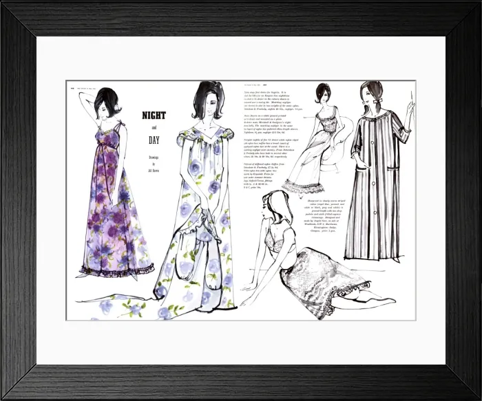 Framed Print : Night and Day fashions Framed Print : Night and Day fashions