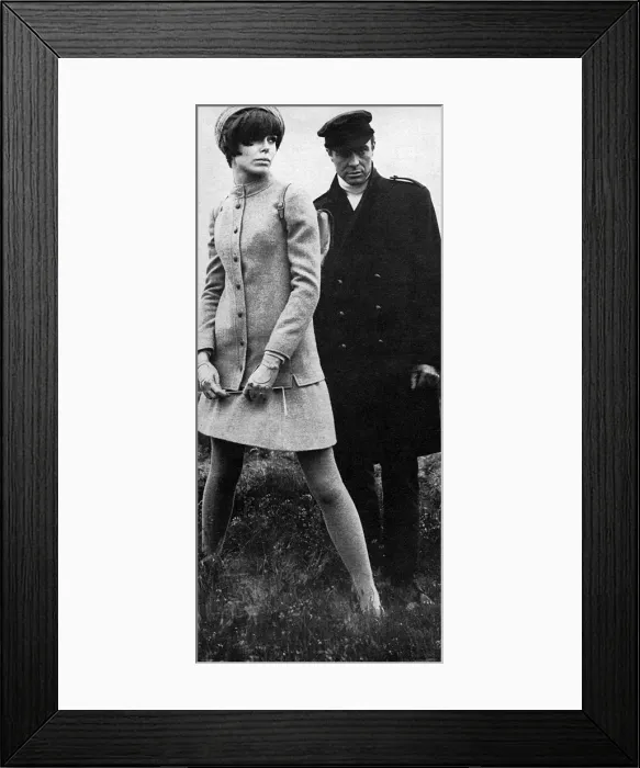 Framed Print : Sixties winter fashions