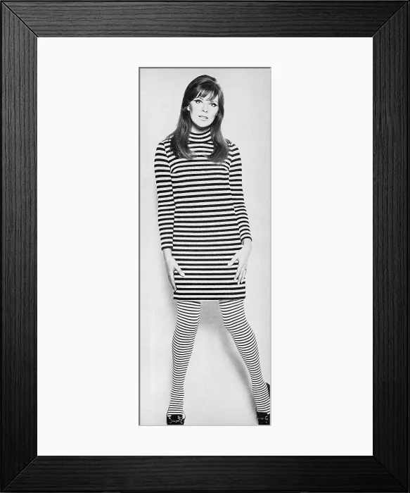 Framed Print : Black and white zebra dress by Hildebrand Framed Print : Black and white zebra dress by Hildebrand