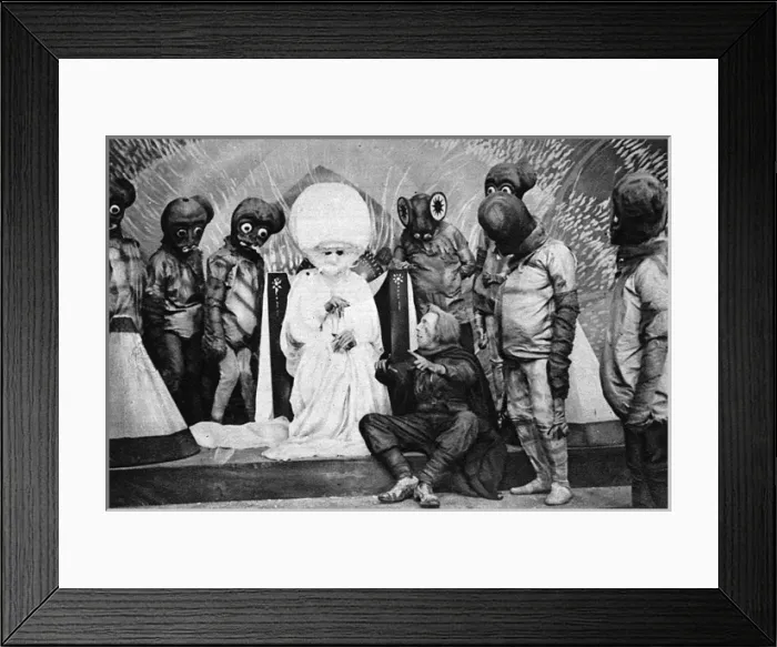 Framed Print : Scene from movie The First Men in the Moon - H. G. Wells Framed Print : Scene from movie The First Men in the Moon - H. G. Wells