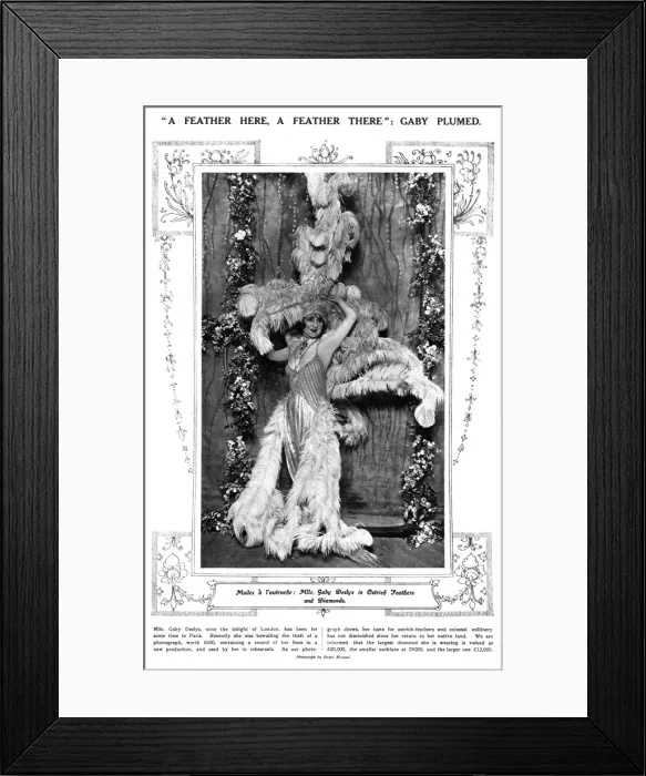 Framed Print : Gaby Deslys Framed Print : Gaby Deslys