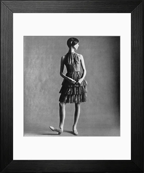 Framed Print : Jane and Jane dress, 1965