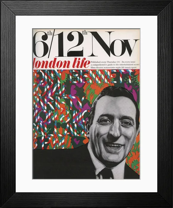Framed Print : London Life magazine front cover 1965 Tony Bennett Framed Print : London Life magazine front cover 1965 Tony Bennett