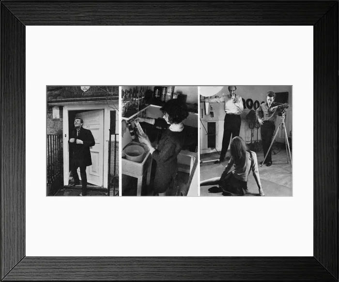Framed Print : Part of a feature from London Life magazine charting the daily routine of Patrick Framed Print : Part of a feature from London Life magazine charting the daily routine of Patrick
