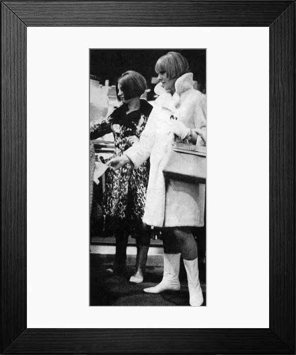 Framed Print : Sybil Zelker of Polly Peck shopping at Woollands Framed Print : Sybil Zelker of Polly Peck shopping at Woollands
